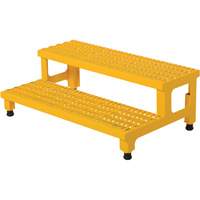 Adjustable Step-Mate Stand, 2 Step(s), 36-3/16" W x 22-7/8" L x 15-1/4" H, 500 lbs. Capacity VD447 | Equipment World