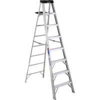 Step Ladder with Pail Shelf, 8', Aluminum, 300 lbs. Capacity, Type 1A VD561 | Equipment World