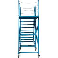 Snow Ladder, Steel, 10 Steps, 99" H, 85-1/2" D, 48" Step, Serrated Equipment World