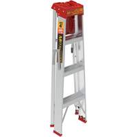 Step Ladder with Paint Tray, 4', Aluminum, 200 lbs. Capacity, Type 3 Equipment World