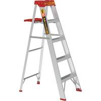 Step Ladder with Paint Tray, 5', Aluminum, 200 lbs. Capacity, Type 3 Equipment World
