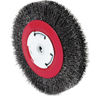 101F-3M Crimped Wire Wheel, 6" Dia., 0.014" Fill, 1/2"/2"/5/8" Arbor Equipment World