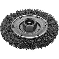 Twist Know Wire Wheel, 4" Dia., 0.02" Fill, 5/8"-11 Arbor, Stainless Steel Equipment World