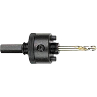 Hole Saw Arbor &amp Pilot Drills, 1-1/4" and Larger, 7/16" Shank Equipment World