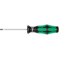 Slotted Screwdriver, 3/32" Tip, Round, 5-1/8" L, Plastic Handle Equipment World