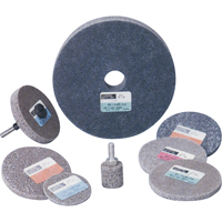 Standard Abrasives 500 Series Soft Density Unitized Wheels, 3" x 1/4", 1/4" Arbor, Medium Grit, Aluminum Oxide Equipment World