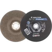 Stainless Steel Depressed Centre Grinding Wheels, 9" x 1/8", 7/8" Arbor, Type 27 Equipment World