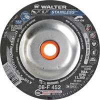 Depressed Centre Grinding Wheels - Stainless Type 27, 4-1/2" x 1/8", 5/8"-11 Arbor, Type 27S Equipment World