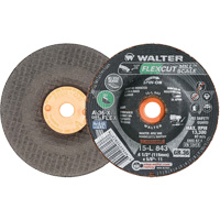 FLEXCUT MILL SCALE Grinding Wheel, 4-1/2", 36 Grit, Aluminum Oxide, 5/8"-11, 13300 RPM, Type 29 Equipment World