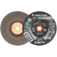 FLEXCUT MILL SCALE Grinding Wheel, 5", 36 Grit, Aluminum Oxide, 5/8"-11, 12200 RPM, Type 29 Equipment World