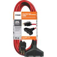 Vinyl Extension Cord, Outdoor, SJTW, 14/3 AWG, 15 A, 3 Outlet(s), 25' Equipment World