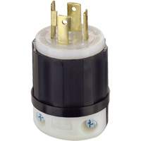 3-Pole 4-Wire Grounding Locking Plug, Nylon, 30 Amps, 125 V/250 V, L14-30P Equipment World