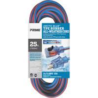 Arctic Blue Extension Cord, All-Weather, SJEOW, 14/3 AWG, 15 A, 25' Equipment World