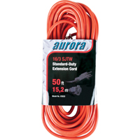 Extension Cord, Indoor/Outdoor, SJTW, 16/3 AWG, 13 A, 50' Equipment World