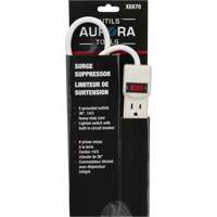 Surge Suppressor, 6 Outlets, 200 J, 1875 W, 3' Cord Equipment World