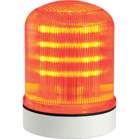 Streamline<sup>®</sup> Modular Multifunctional LED Beacons, Continuous/Flashing/Rotating, Amber XE717 | Equipment World