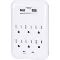 Prime&reg; USB Charger with Surge Protector Equipment World