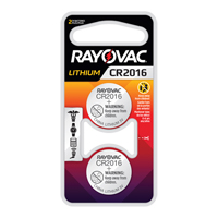 CR2016 Lithium Coin Cell Batteries, 3 V XG859 | Equipment World
