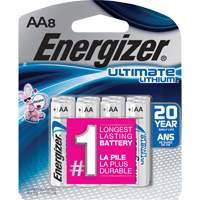 Batteries au lithium Ultimate, AA, 1,5 V Equipment World