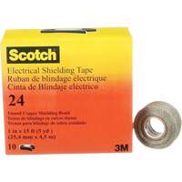Scotch&reg; Electrical Shielding Tape, 25.4 mm (1") x 4.6 m (15'), Black, 16 mils Equipment World