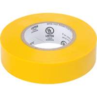 Electrical Tape, 19 mm (3/4") x 18 M (60'), Yellow, 7 mils XH387 | Equipment World