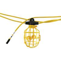 Heavy-Duty Moulded Stringlights, 10 Lights, 1200" L, Plastic Housing Equipment World
