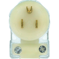 Angled Hospital Grade Extension Plug, Nylon, 15 Amps, 125 V Equipment World