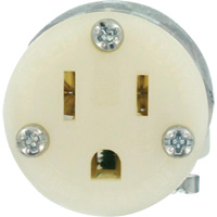 Hospital Grade Extension Plug Connector, 5-15R, Nylon Equipment World