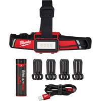 Low-Profile USB Headlamp, LED, 600 Lumens, 2 Hrs. Run Time, Rechargeable Batteries Equipment World