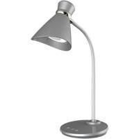 Desk Lamp, 6 W, LED, 16" Neck, Silver XI493 | Equipment World