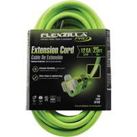 Flexzilla&reg; Pro Industrial Extension Cord, All-Weather, SJTW, 12/3 AWG, 15 A, 25' Equipment World