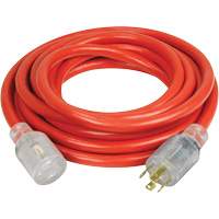 Generator Extension Cord with Quad Tap, 10 AWG, 30 A, 4 Outlet(s), 25' XI765 | Equipment World