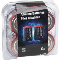 Piles alcalines industrielles, D, 1,5 V Equipment World