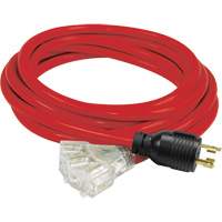 Generator Extension Cord with Tritap, STW, 10 AWG, 3 Outlet(s), 25' Equipment World