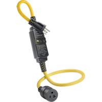 GFCI Cord Set with Automatic Reset, 120 V, 20 A, 3' Cord Equipment World
