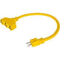 Extension Power Adapter, Outdoor, STOW, 12/3 AWG, 15 A, 3 Outlet(s), 2' Equipment World