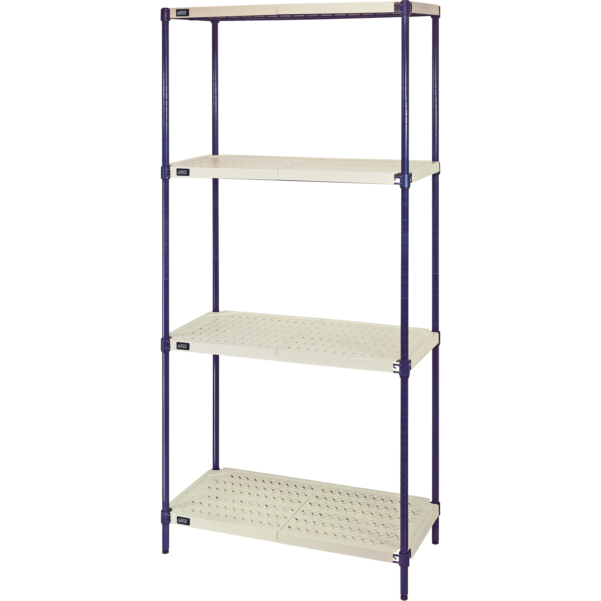 QUANTUM STORAGE SYSTEM Wire Shelving Unit with Plastic Shelves, Wire