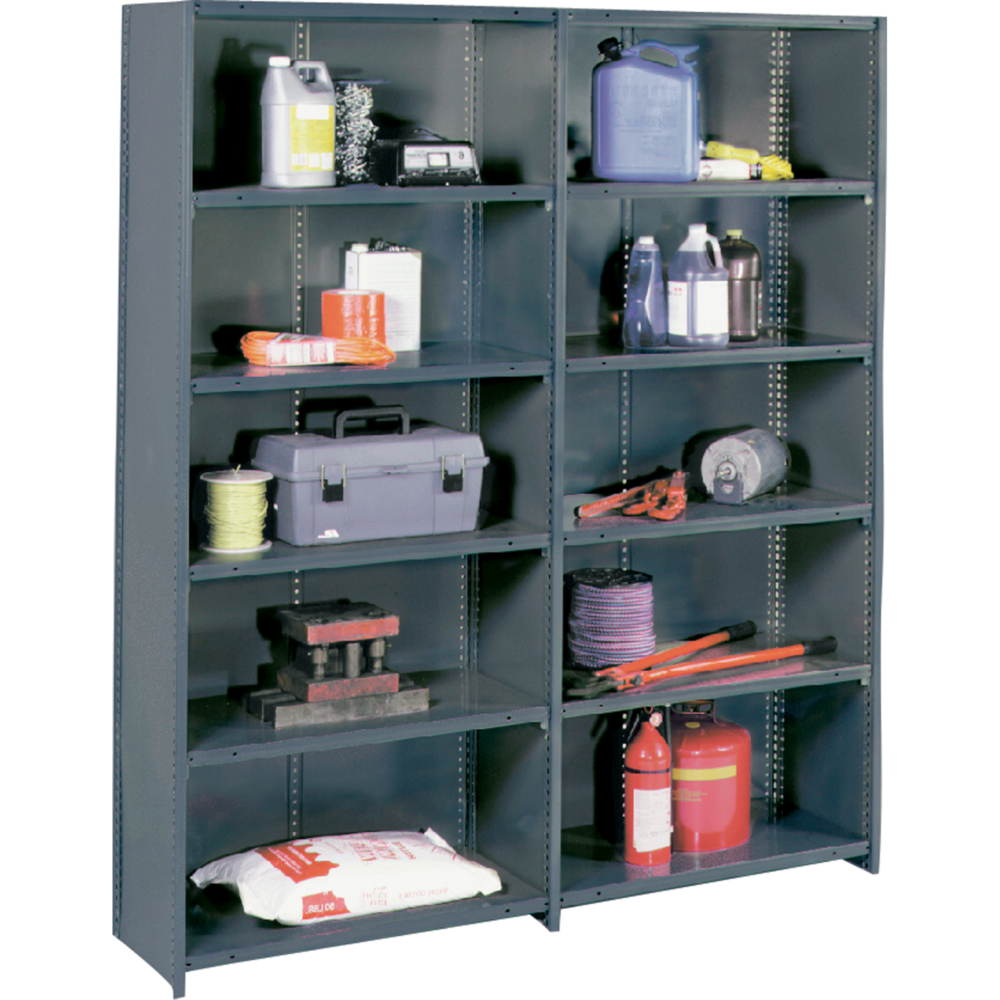 Edsal HeavyDuty Ultracap Steel Shelving, Steel, Boltless, 1050 lbs