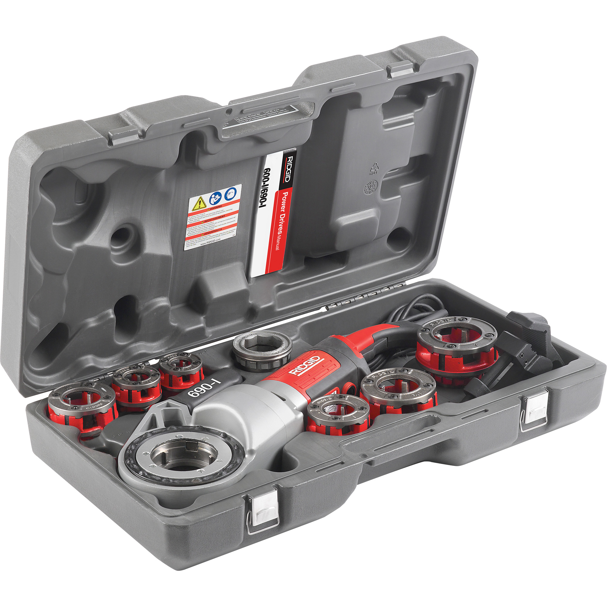 Ridgid HandHeld Power Drive Threader, 36 RPM, 1/8" 2" Pipe Thread